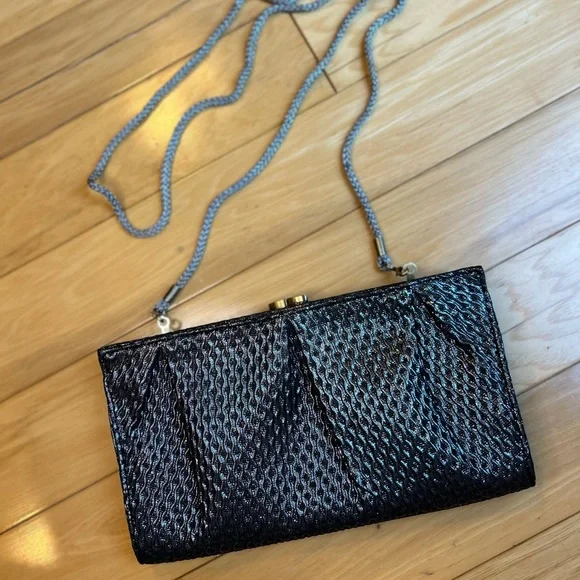NWOT Kate Landry Metallic Silver Clutch - Picture 10 of 12